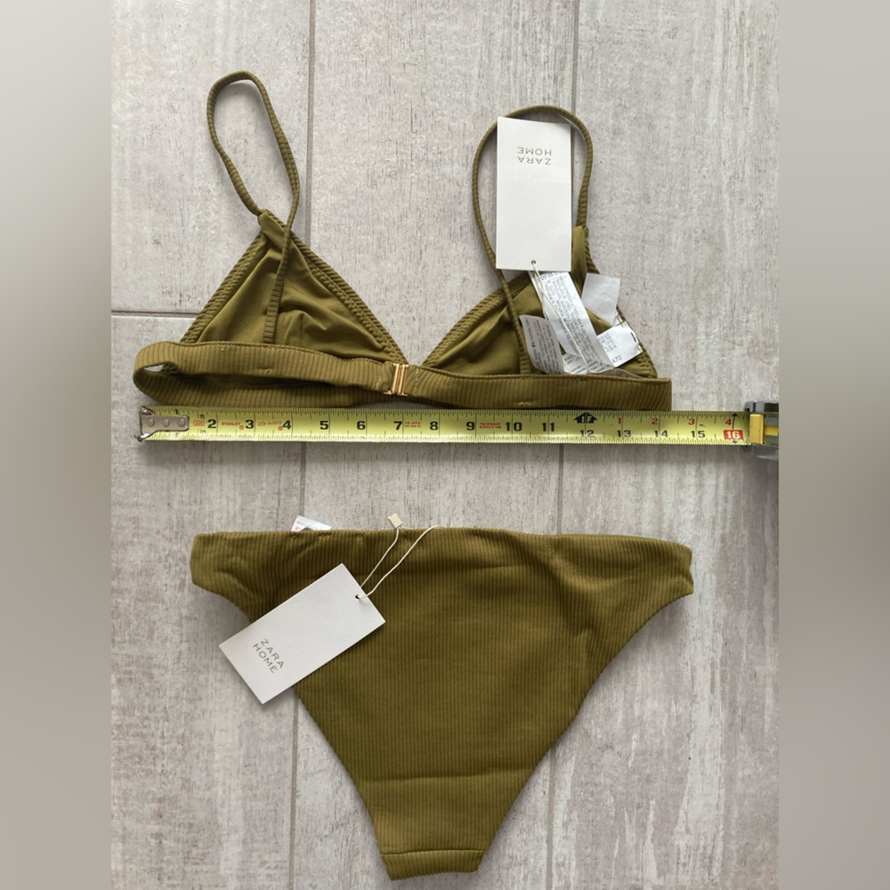 Zara Green Bikini Size Small - Picture 3 of 7